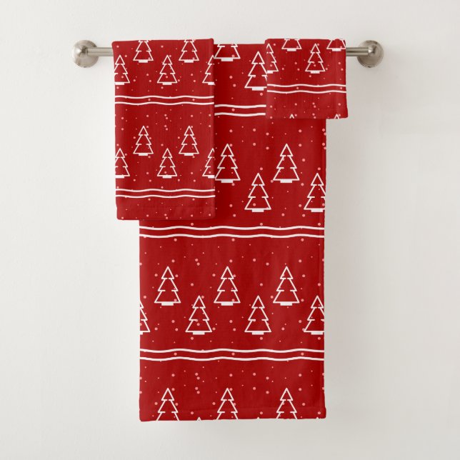 Weihnachtsmuster 116 badhandtuch set (Insitu)