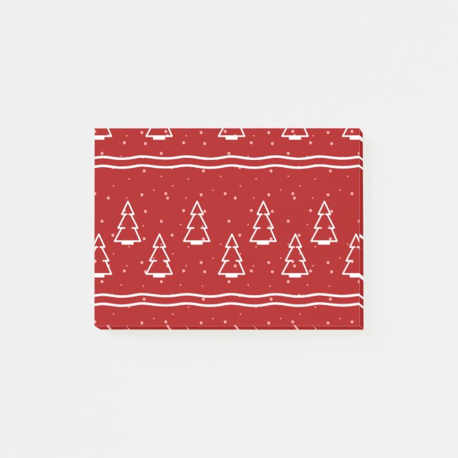 Weihnachtsmuster 116 post-it klebezettel (Vorderseite)