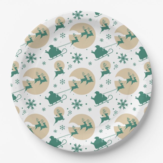 Weihnachtsmuster 118 pappteller (Vorderseite)