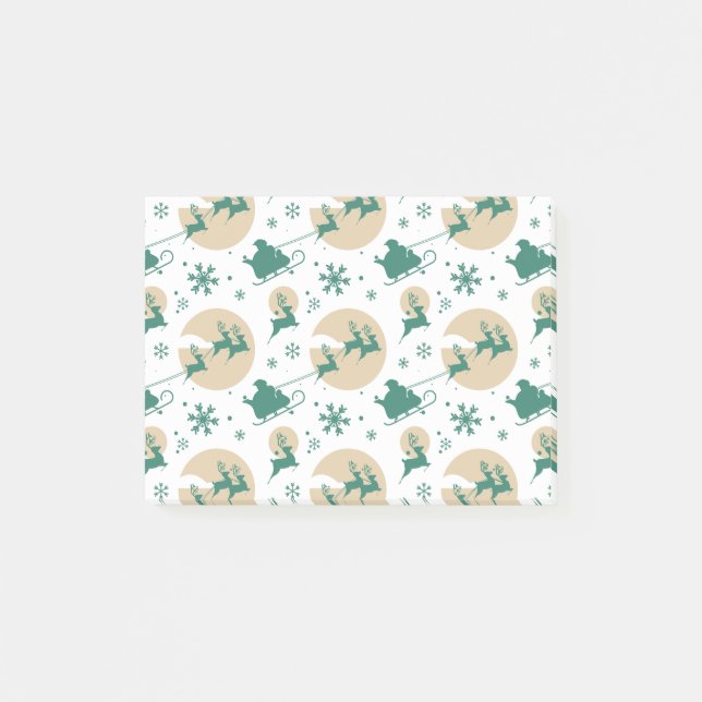 Weihnachtsmuster 118 post-it klebezettel (Vorderseite)