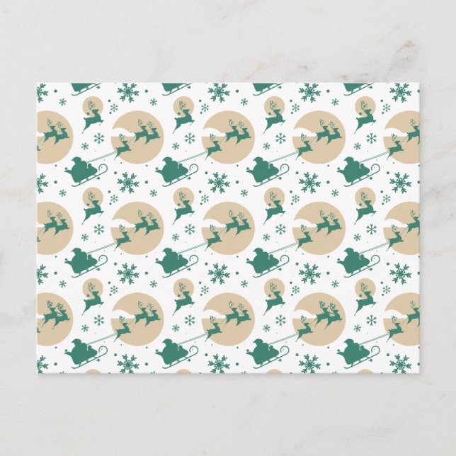 Weihnachtsmuster 118 postkarte (Vorderseite)