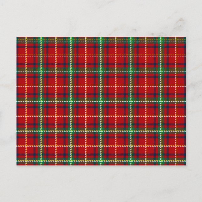 Weihnachtsmuster 11 feiertagspostkarte (Vorderseite)