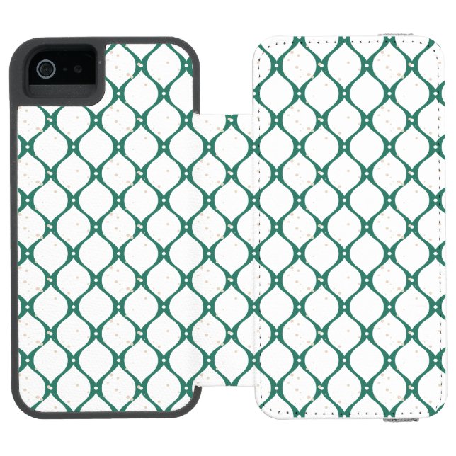 Weihnachtsmuster 120 incipio iPhone Geldbeutel-Hülle (Folio Geöffnet)