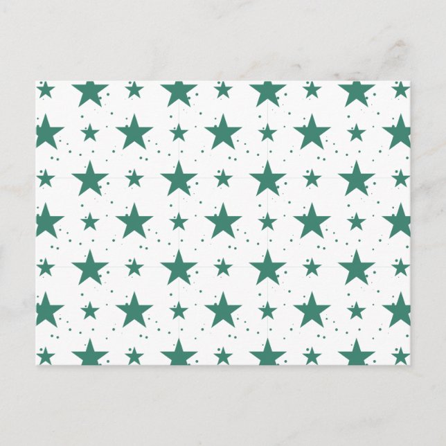 Weihnachtsmuster 123 postkarte (Vorderseite)