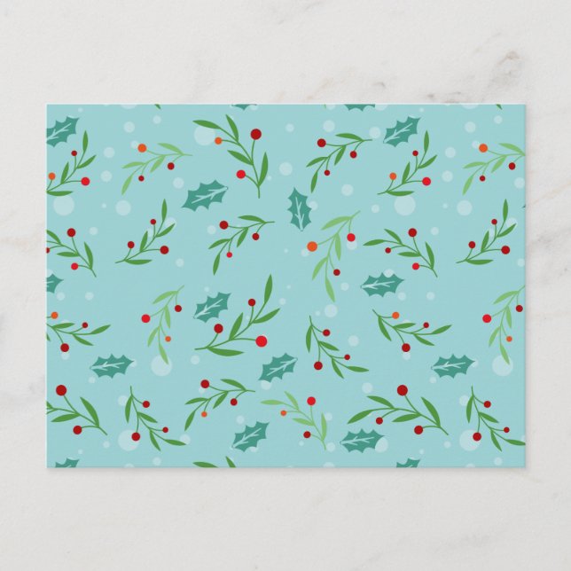 Weihnachtsmuster 126 postkarte (Vorderseite)