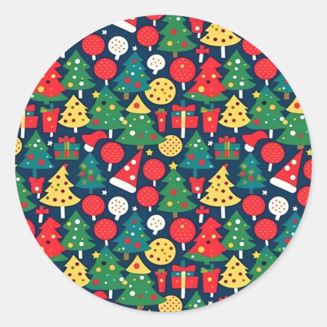 Weihnachtsmuster 1 - Aufkleber (Vorderseite)