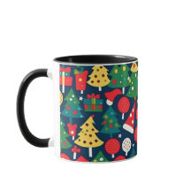 Weihnachtsmuster 1 - Tasse des Kaffees
