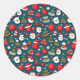 Weihnachtsmuster 4 - Aufkleber