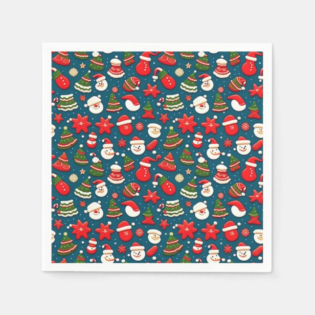 Weihnachtsmuster 4 - Paper Napkin Serviette (Vorderseite)