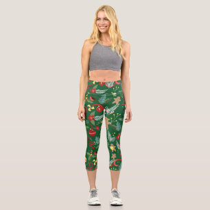 Weihnachtsmuster 5 capri leggings