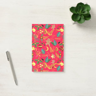 Weihnachtsmuster 6 post-it klebezettel