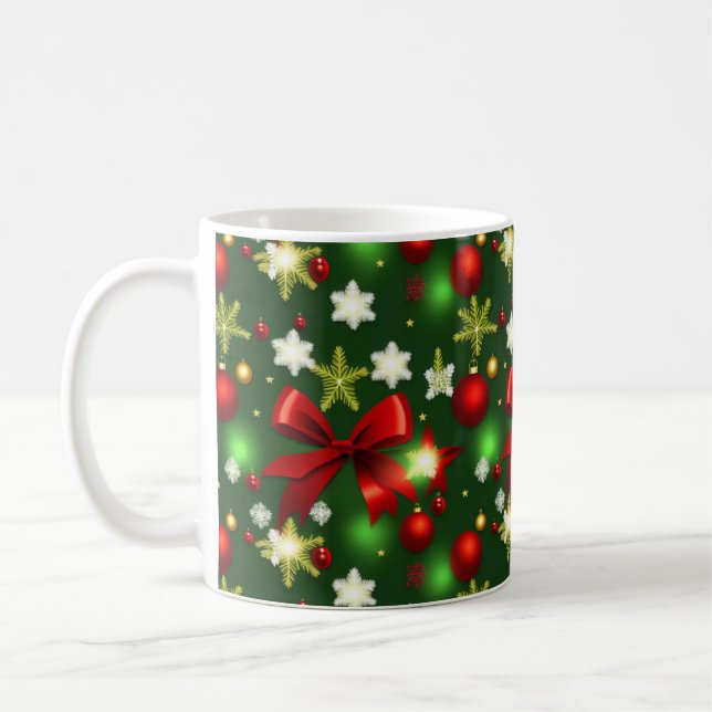 Weihnachtsmuster 8 - Tasse des Kaffees (Links)