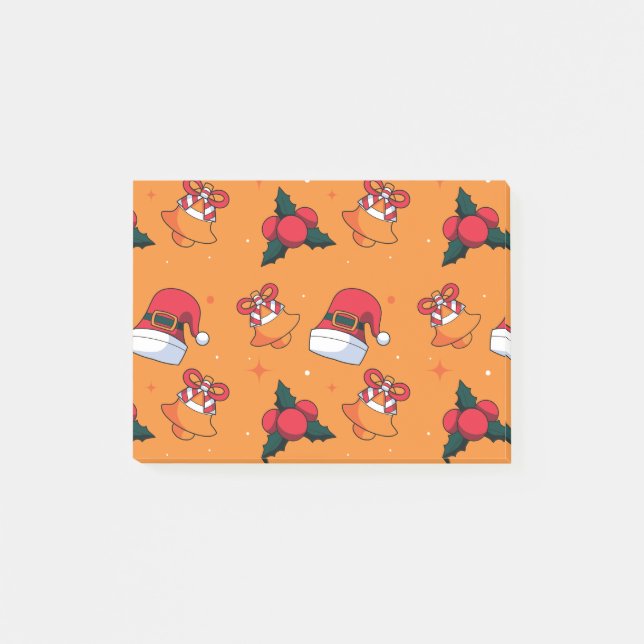 Weihnachtsmuster 90 post-it klebezettel (Vorderseite)