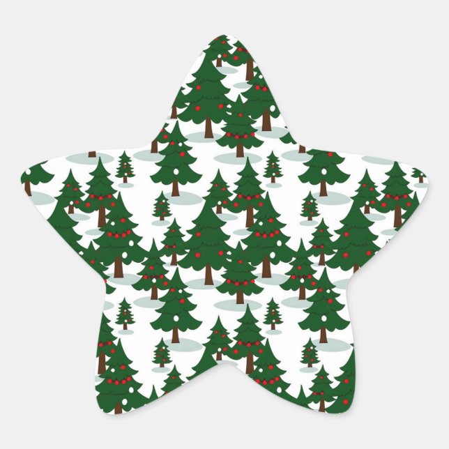 Weihnachtsmuster 9 - Aufkleber (Vorderseite)