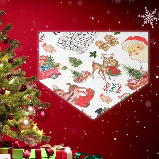 Weihnachtsmuster auf Weiß | Seidenpapier (Von Creator hochgeladen)