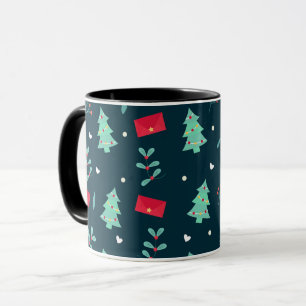 Weihnachtsmuster, beliebtes Design, Tasse