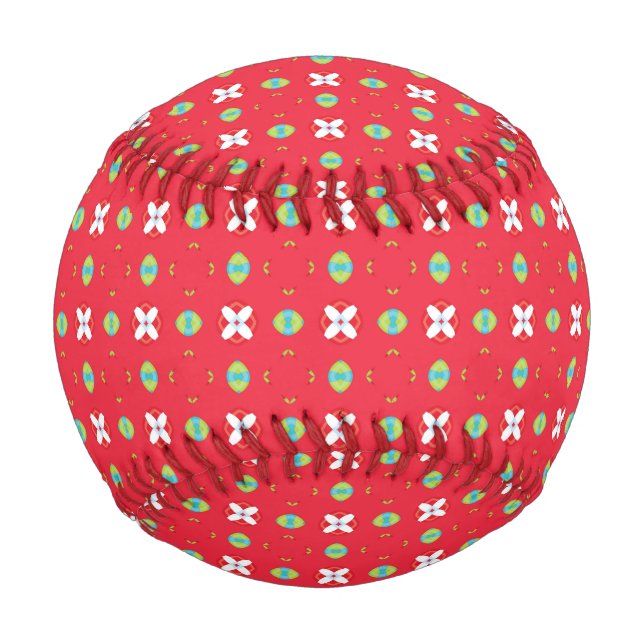 Weihnachtsmuster Charm 02 -  Baseball (Vorderseite)