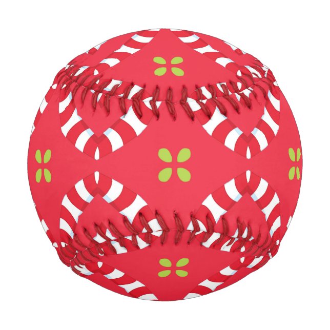 Weihnachtsmuster Charm 04 -  Baseball (Vorderseite)