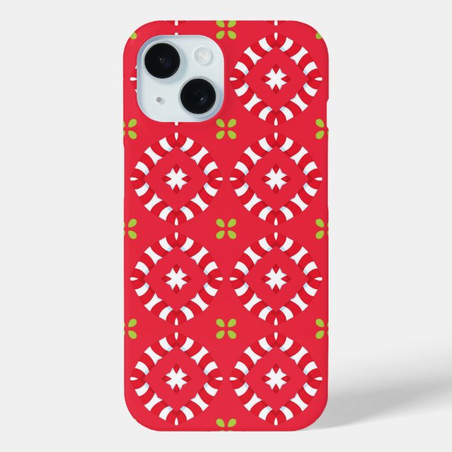 Weihnachtsmuster Charm 04 -  Case-Mate iPhone Hülle (Rückseite)