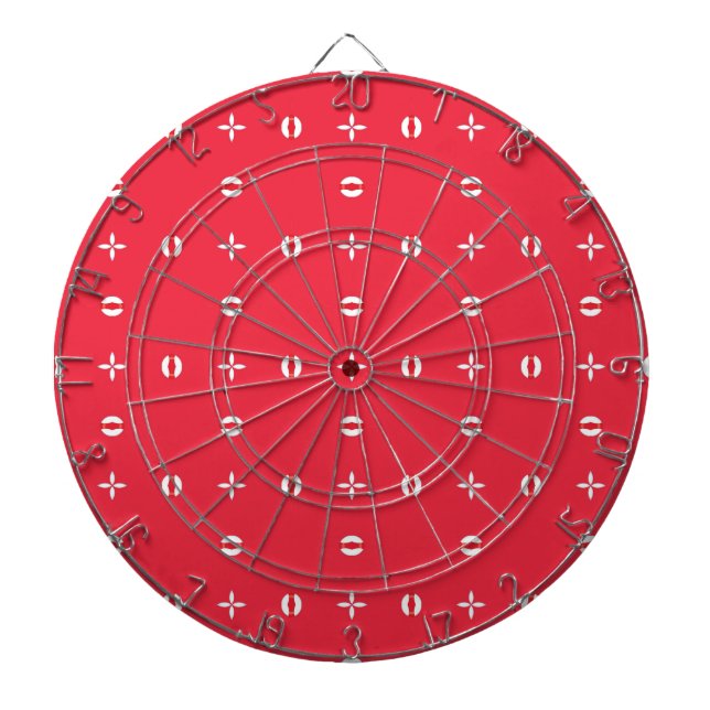 Weihnachtsmuster Charm 09 -  Dartscheibe (vorne)