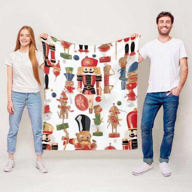 Weihnachtsmuster Fleecedecke (Beispiel)