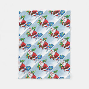 Weihnachtsmuster Fleecedecke