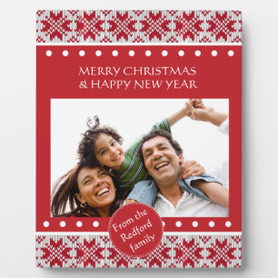 Weihnachtsmuster Fotoplatte