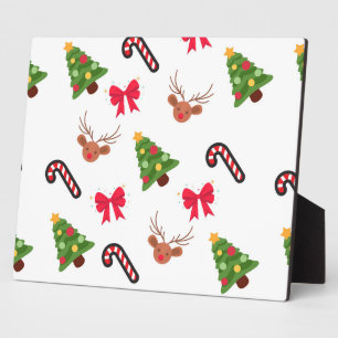 Weihnachtsmuster Fotoplatte