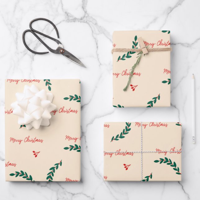 Weihnachtsmuster für Blätter (Vorderseite)