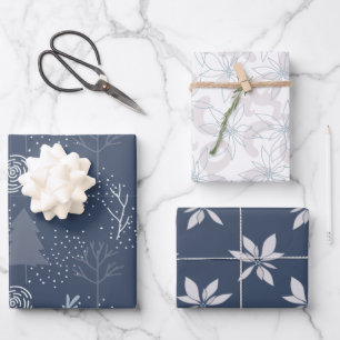 Weihnachtsmuster Geschenkpapier Set