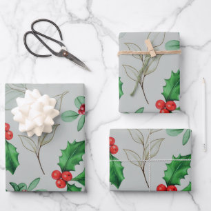 Weihnachtsmuster  geschenkpapier set