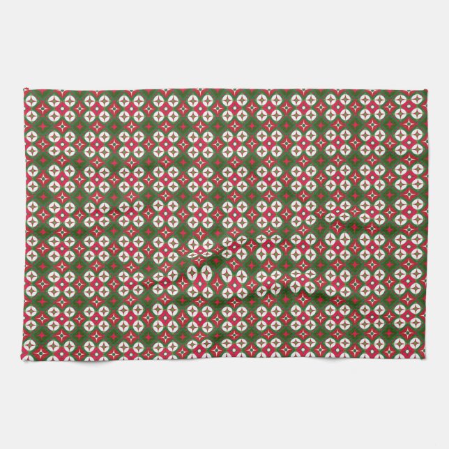 Weihnachtsmuster Geschirrtuch (Horizontal)
