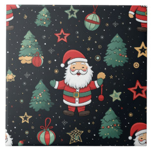 Weihnachtsmuster - Ho! Ho! Ho! Fliese