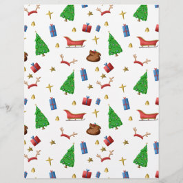 Weihnachtsmuster in Schwarz und Weiß