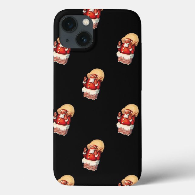 Weihnachtsmuster, Jolly Santa Claus Case-Mate iPhone Hülle (Rückseite)