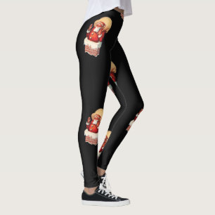 Weihnachtsmuster, Jolly Santa Claus Leggings