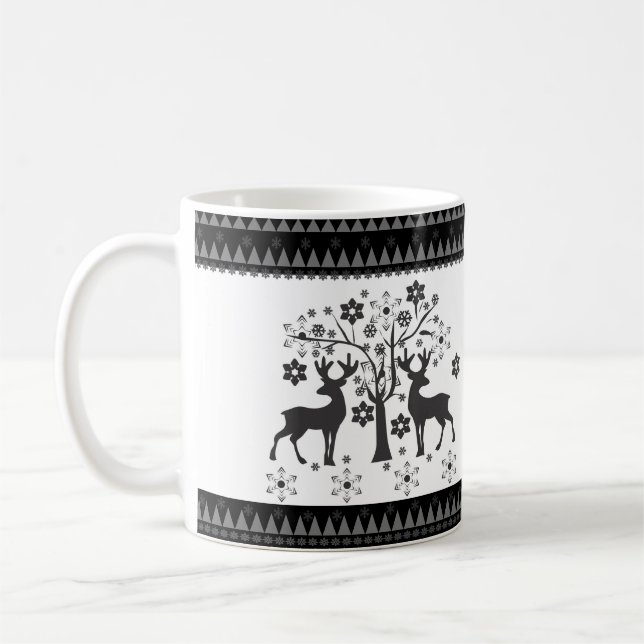 Weihnachtsmuster Kaffeetasse (Links)