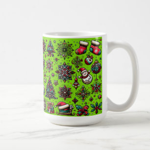 Weihnachtsmuster Kaffeetasse