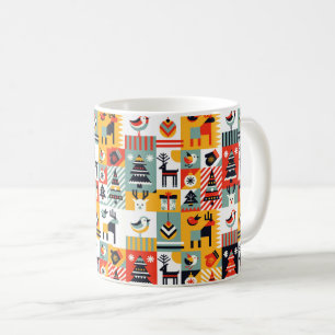 Weihnachtsmuster Kaffeetasse