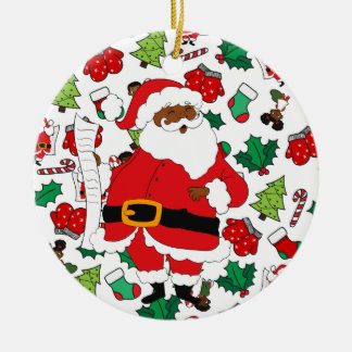 Weihnachtsmuster Keramik Ornament
