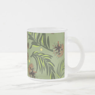 Weihnachtsmuster, Kiefer Schnee 11 Mattglastasse