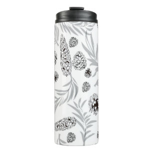 Weihnachtsmuster, Kiefer Schnee 7 Thermosbecher