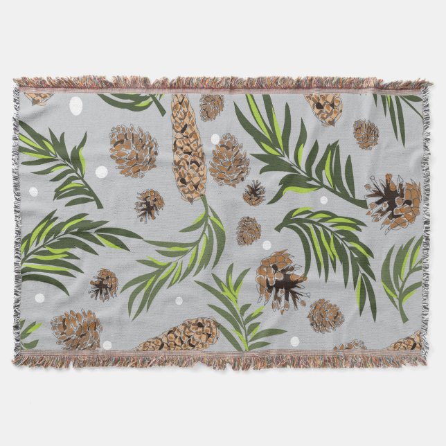 Weihnachtsmuster, Kiefernschnee 10 Decke (Vorderseite)