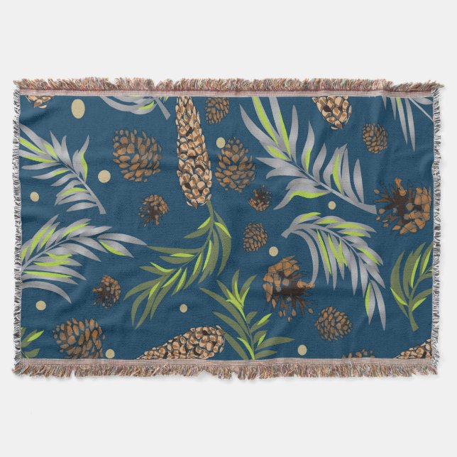 Weihnachtsmuster, Kiefernschnee 9 Decke (Vorderseite)