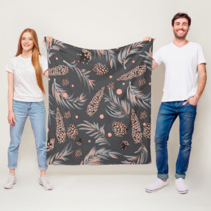 Weihnachtsmuster, Kiefernschnee Fleecedecke