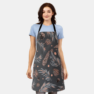 Weihnachtsmuster, Kiefernschnee Schürze