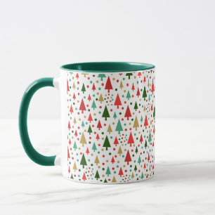 Weihnachtsmuster - Landschaft der bunten Bäume Tasse