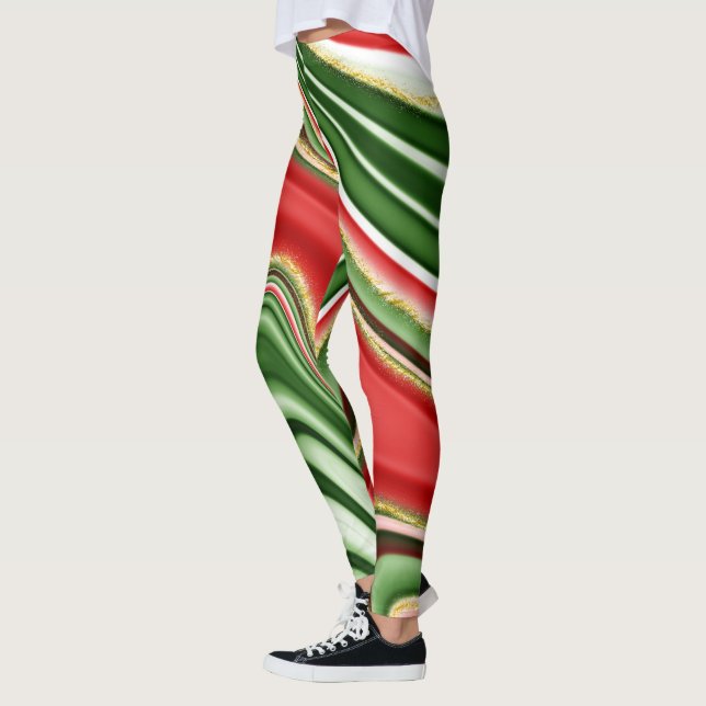 Weihnachtsmuster Leggings (Links)