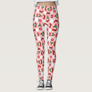 Weihnachtsmuster Leggings