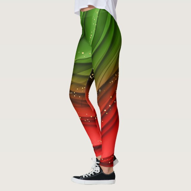 Weihnachtsmuster Leggings (Links)